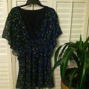 Black and Turquoise Dress