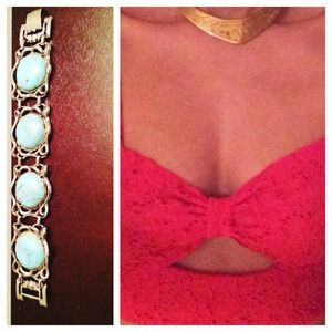 *Bundle* Sweetheart Red Eyelet Bustier