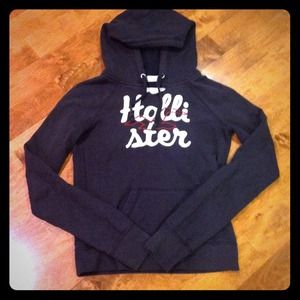 Navy Hollister Hoodie Size M