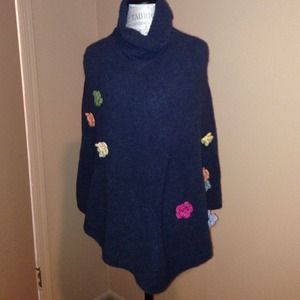 Wool poncho