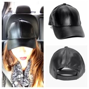 Leather Baseball Hat