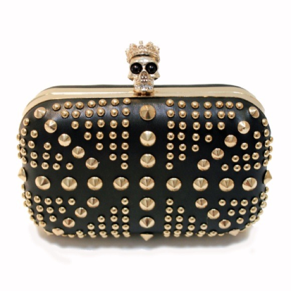 Studded Skull Clutch
