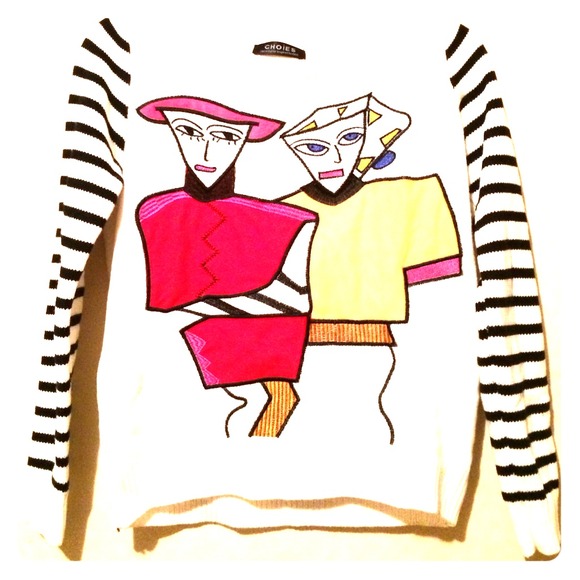 Picasso 1980's Inspired Abstract Sweater