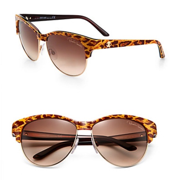 💯Roberto Cavalli Melograno Animal Prnt Sunglasses - Picture 2 of 4
