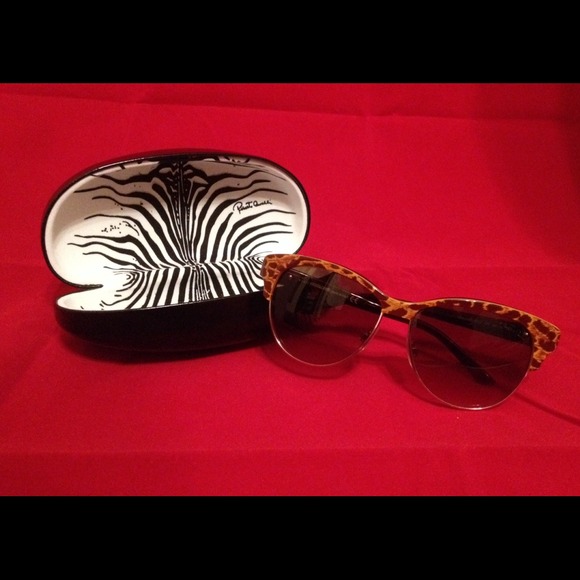 💯Roberto Cavalli Melograno Animal Prnt Sunglasses - Picture 3 of 4