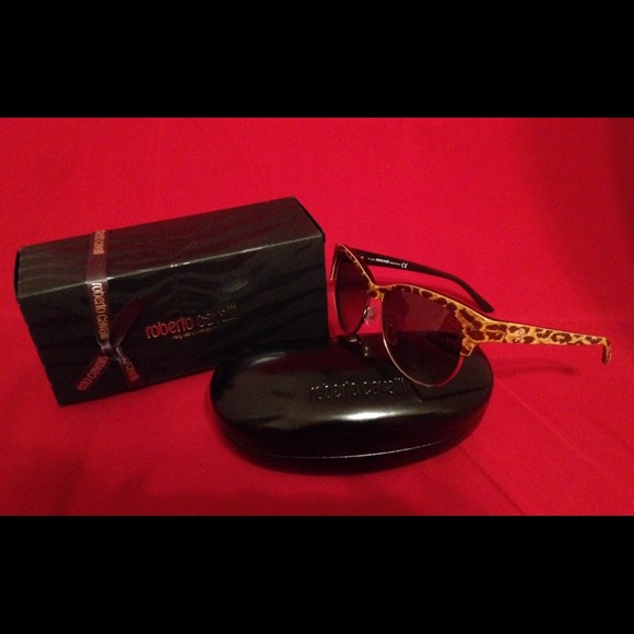 💯Roberto Cavalli Melograno Animal Prnt Sunglasses - Picture 4 of 4