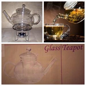 Glass Teapot (Infuser and Tealight stand included)