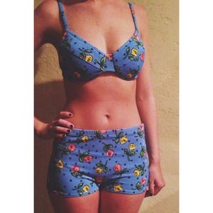 Vintage Floral Bikini Set