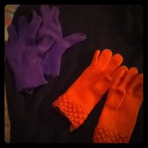 Bundle of two brand new pair of knit gloves.