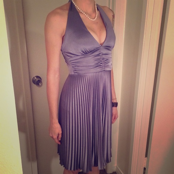 Silver-grey cocktail dress