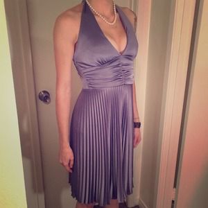 Silver-grey cocktail dress