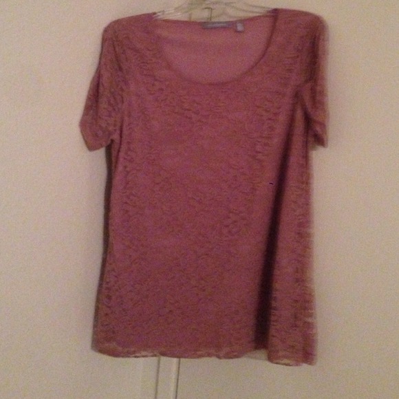 Pink lace top SOLD!!!!!!