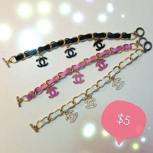 BUNDLE ❤️CHANEL charm bracelet ❤️ three colors