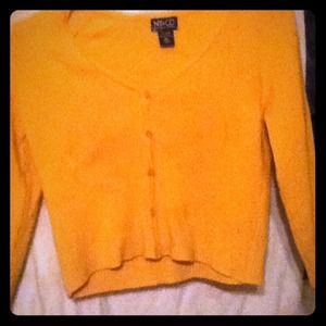 NY & Company Goldenrod color sweater.