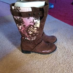 Beautiful Ed Hardy Boots (on HOLD)
