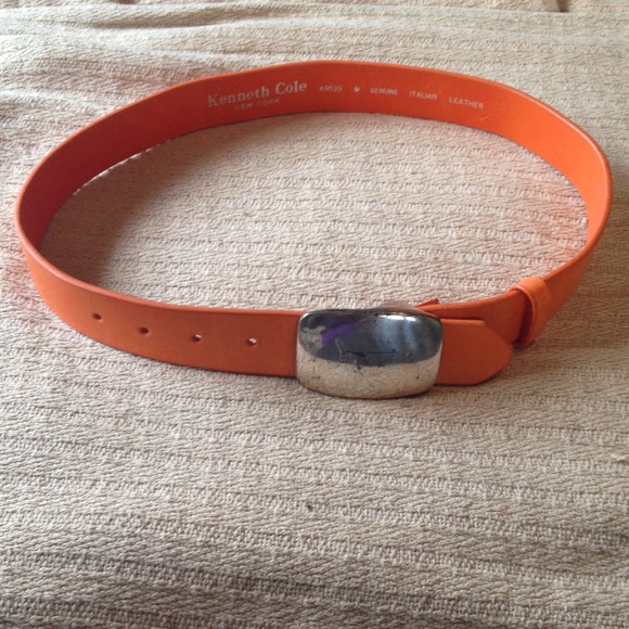 Orange Kenneth Cole belt size Medium