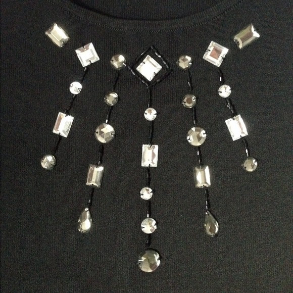 LOFT rhinestone shell - Picture 2 of 2