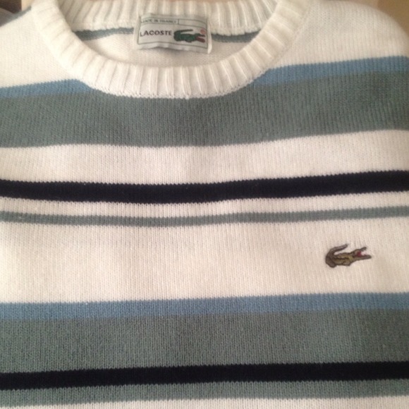 ❌Sold❌ Men's Lacoste XL striped sweater