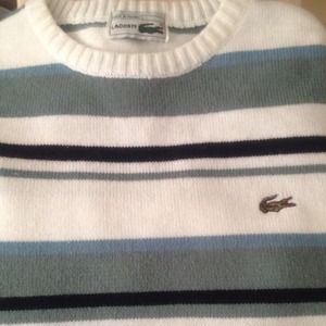 ❌Sold❌ Men's Lacoste XL striped sweater