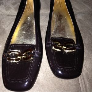 Coach patent loafers