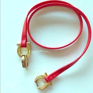 Ferragamo leather wrap bracelet