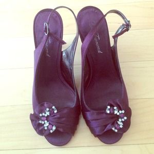 Reduced! Lulu Townsend Satin Slingback Pumps, 8