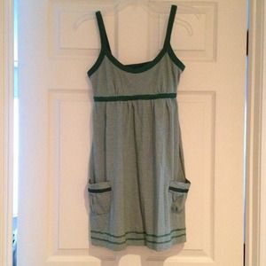 🚫traded🚫Cute green and white stripped dress