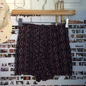 High Waisted Tribal Stretch Shorts