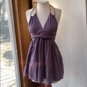 Kate moss for top shop Dusty Purple halter dress