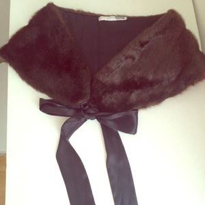 Faux Mink Fur Stole