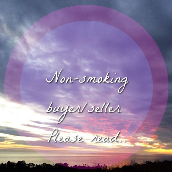 Non-Smoking buyer/seller. Please read! 😊