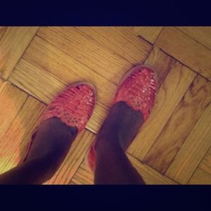 Coral Studded Flat Sandal