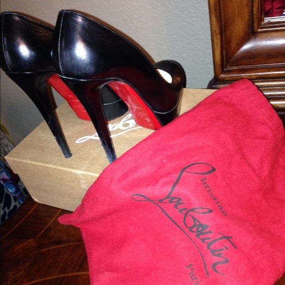 Christian Louboutin Shoes - $600 - Black Leather Bianca Christian Louboutins