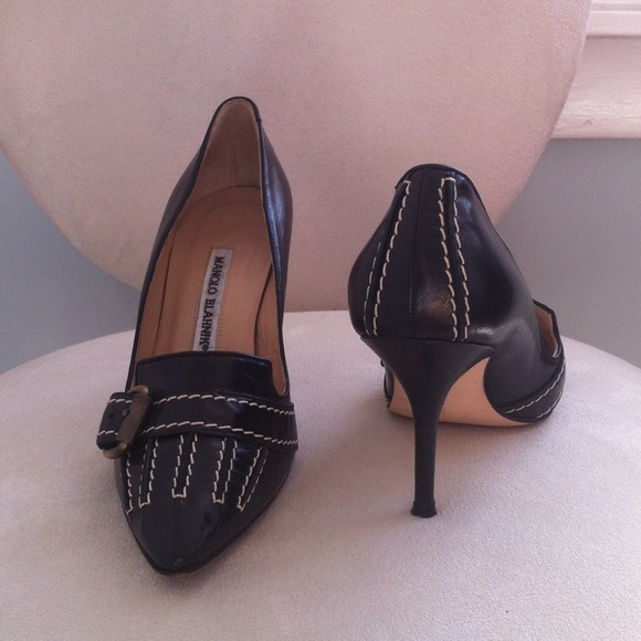 Classic Manolos black pumps