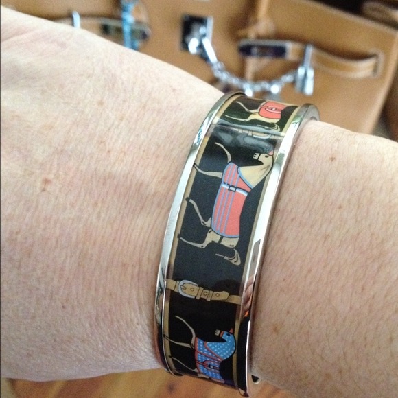 Authentic Hermes Enamel Equestrian Bangle - Picture 3 of 3