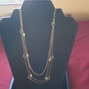 Gold Coast , cut crystals, necklace.