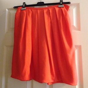 Orange Giorgio Armani 100% silk skirt