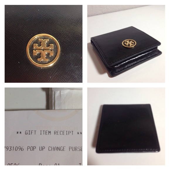 ❌SOLD❌Tory Burch Patent Pop Up Change Purse Wallet - Picture 3 of 4