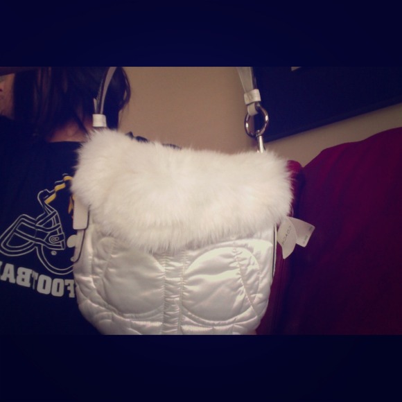 Coach fur purse