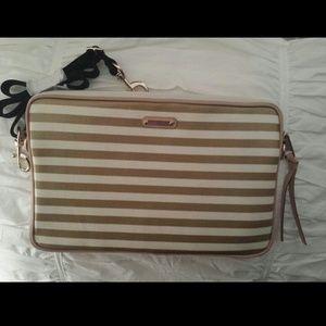 RESERVED!!Gold and white Rebecca Minkoff iPad case