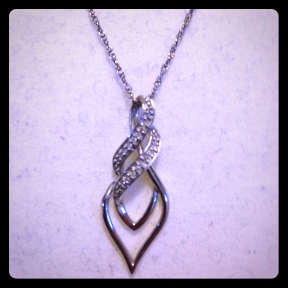 silver necklace from Kay Jewelers