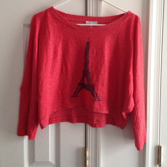 🎉REDUCED💃Delia's cropped Eiffel Tower Sweater