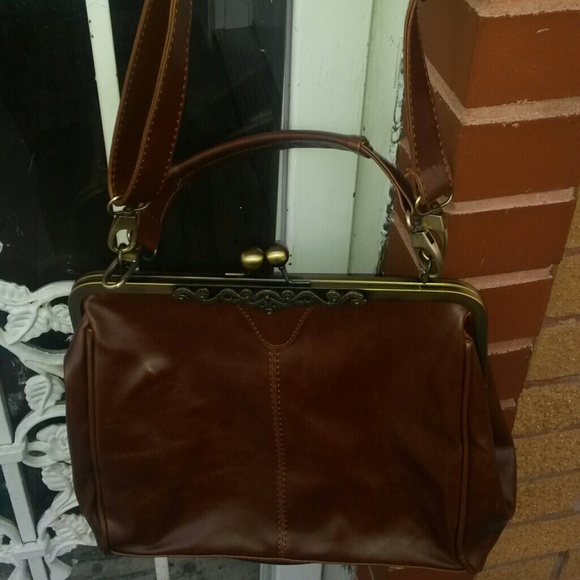 Vintage Vegan Leather Clutch / Handbag - Picture 3 of 4
