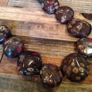 Fabric bead necklace