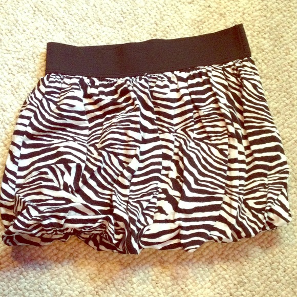 zebra skirt