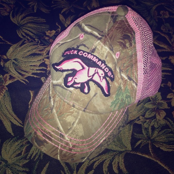 Pink camo hat