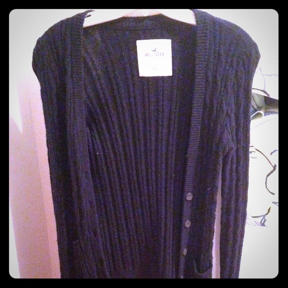 NAVY HOLLISTER CARDIGAN