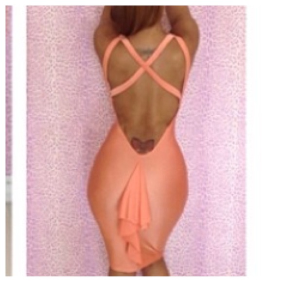 Popular NEON Spandex Dress w/ Fringe