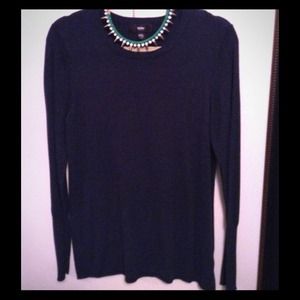 🌀Navy Blue crew neck sweater