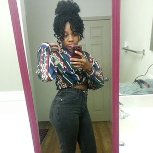 black high waist jeans !